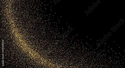 Wallpaper Mural Golden Stardust Trail AI Generated Torontodigital.ca