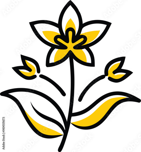 Borage, Yarrow, Coreopsis, Cornflower, Verbena, Allium, Alstroemeria, Bellflower, Bougainvillea, Bouvardia, flower logo icon