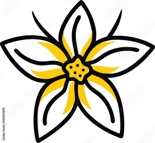 Borage, Yarrow, Coreopsis, Cornflower, Verbena, Allium, Alstroemeria, Bellflower, Bougainvillea, Bouvardia, flower logo icon