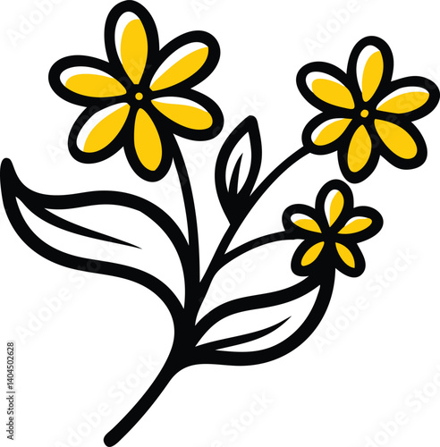 Borage, Yarrow, Coreopsis, Cornflower, Verbena, Allium, Alstroemeria, Bellflower, Bougainvillea, Bouvardia, flower logo icon