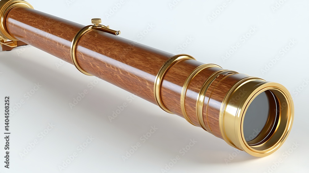 Naklejka premium Antique Telescope. Detailed design