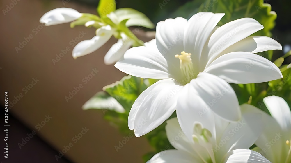 Fototapeta premium white flowers in the garden