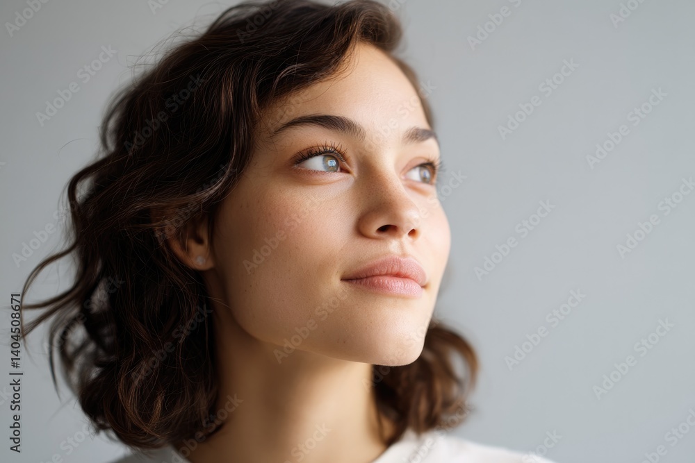 capture minimalist portrait of thoughtful person with blurred background any race age or gender arranged off-center capture minimalist portrait of thoughtful person with blurred background any race age or gender arranged off-center