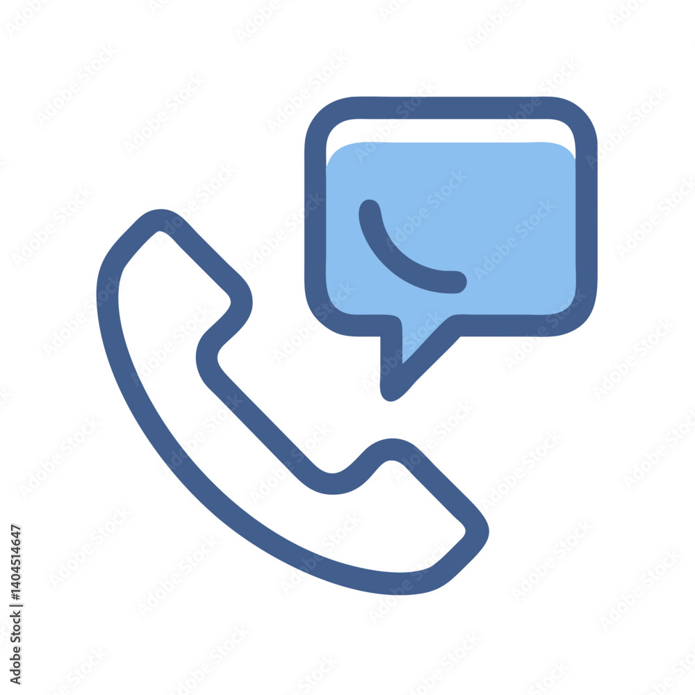 Phone Call in Speech Bubble Icon Design Phone Call in Speech Bubble Icon Design