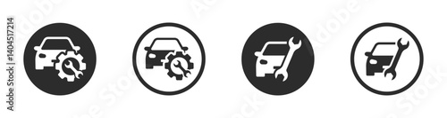 Car service vector icon designs. Car repair icon. Car repair service signs