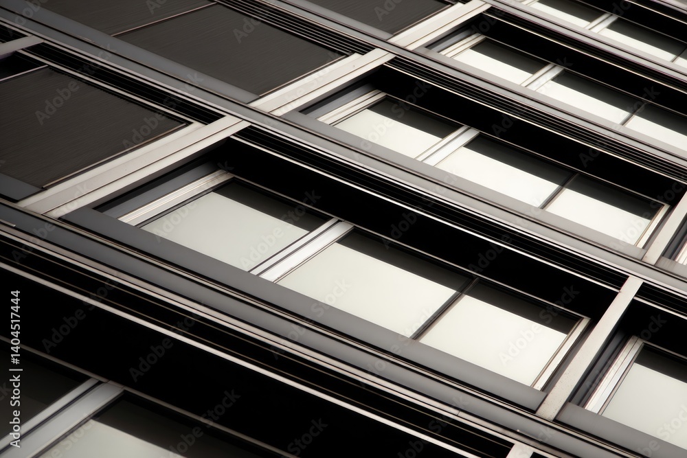 Obraz premium close-up of urban from city building facade