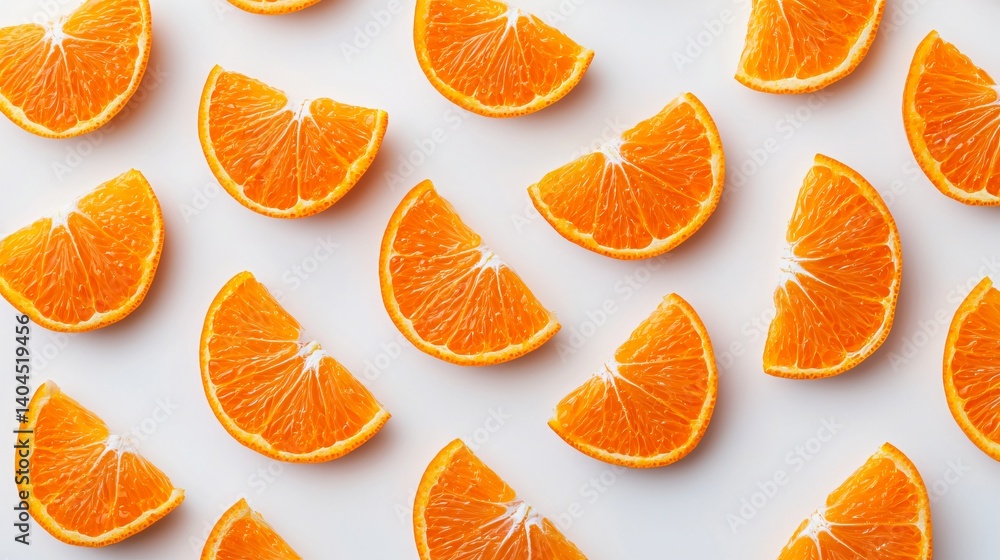 Fototapeta premium Juicy Orange Slices Pattern Vibrant Citrus Fruit Background for Healthy Lifestyle Designs