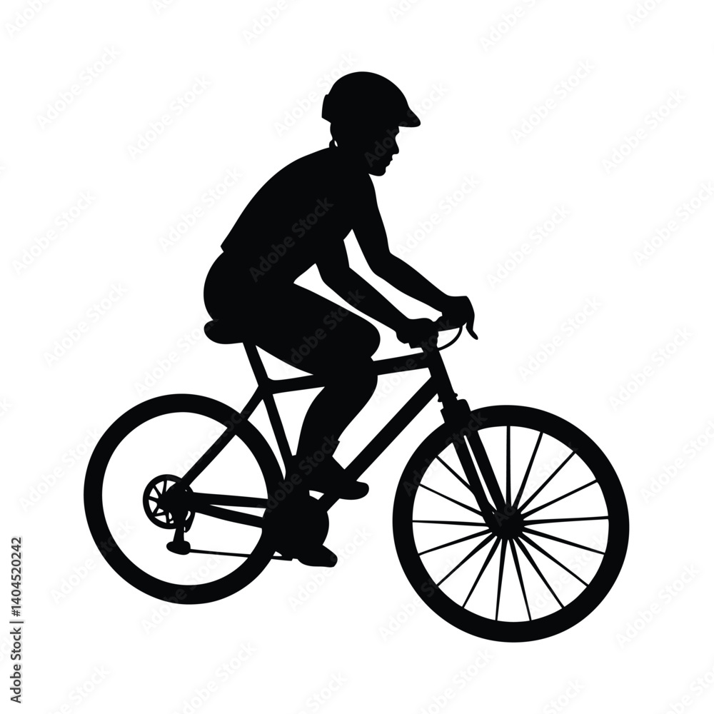 silhouette of a man riding a bicycle silhouette of a man riding a bicycle