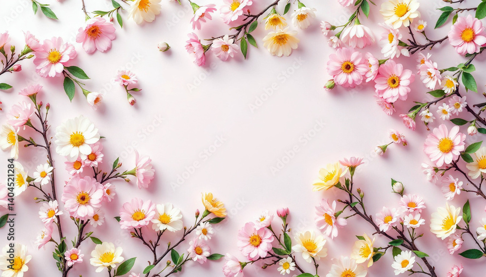 Spring background with text space wallpaper. Spring background top view Spring background with text space wallpaper. Spring background top view