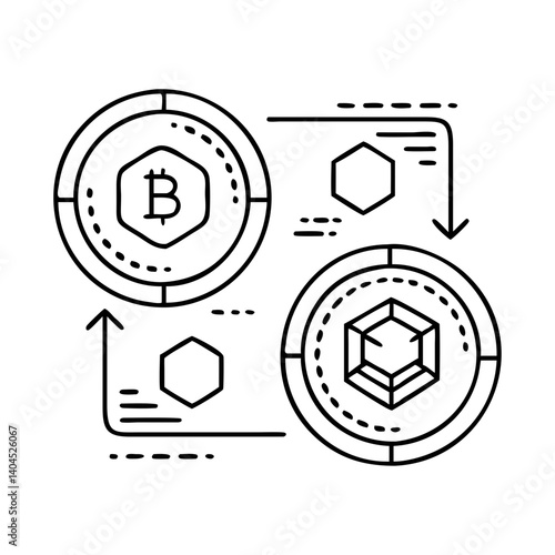 Cryptocurrency Exchange and Transaction Visualization Bitcoin and Altcoin Transfer