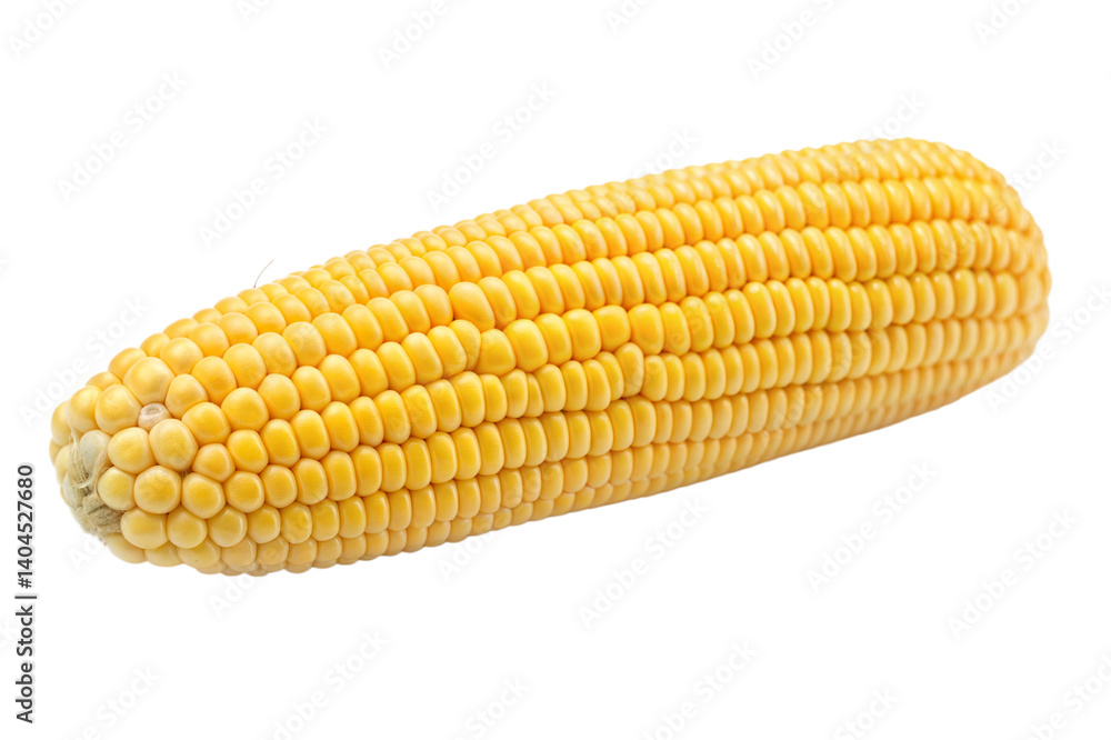 Detailed View of a Perfectly Ripe Corn Cob Detailed View of a Perfectly Ripe Corn Cob