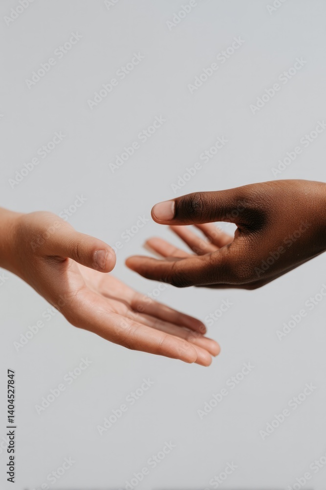 minimalistic photo of two diverse hands gently reaching towards each other symbolizing reconciliation minimalistic photo of two diverse hands gently reaching towards each other symbolizing reconciliation