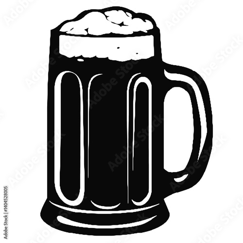 mug of beer with foam