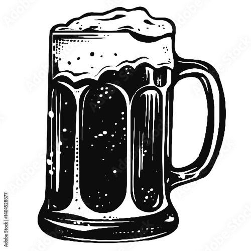 mug of beer with foam