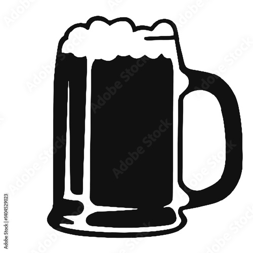 mug of beer with foam