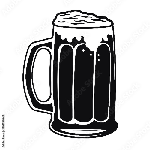 mug of beer with foam