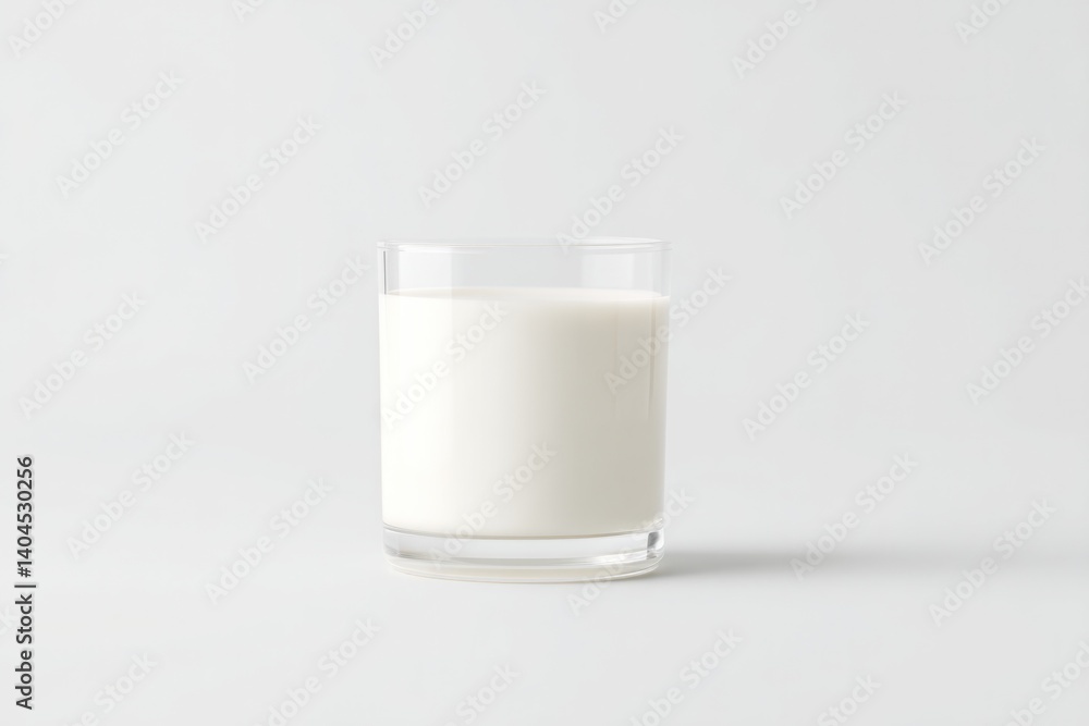 minimalistic setup with glass of milk on plain white background emphasize world milk day with ample copy space showcasing minimalistic setup with glass of milk on plain white background emphasize world milk day with ample copy space showcasing