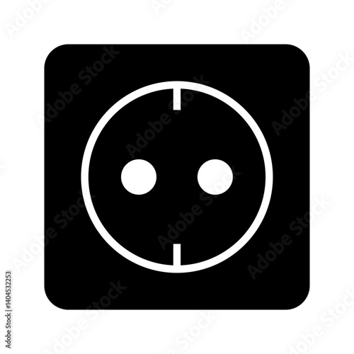 socket icon. Power supply socket icon. Vector stock illustration.