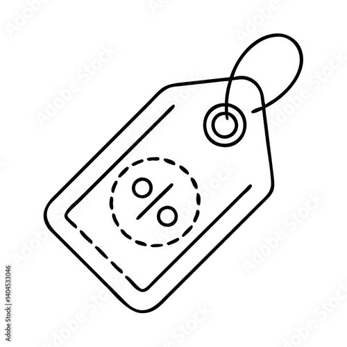 discount tag icon, discount tag line art - simple line art of discount tag, perfect for discount tag logos and icons
