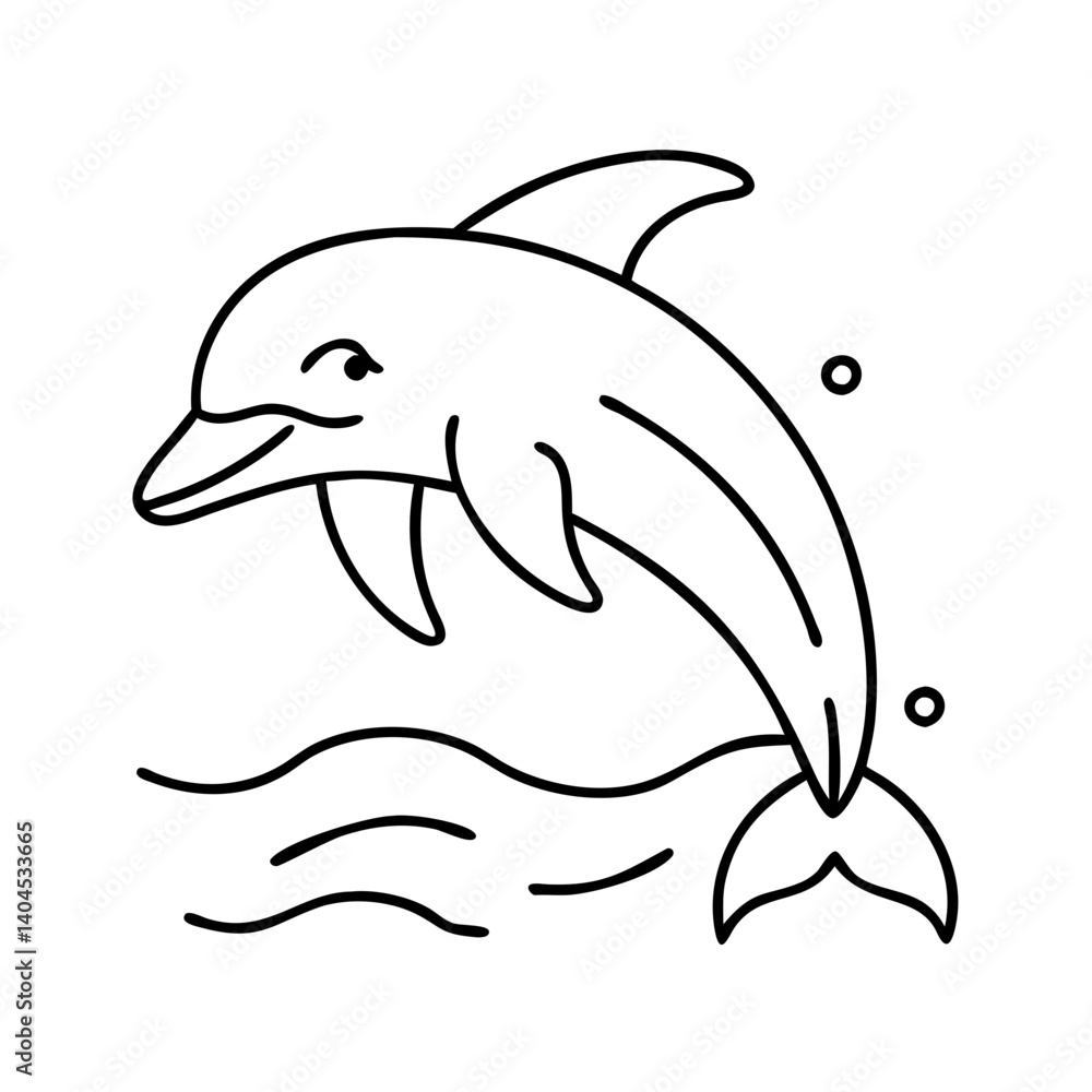 dolphin icon, dolphin line art - simple line art of dolphin, perfect for dolphin logos and icons dolphin icon, dolphin line art - simple line art of dolphin, perfect for dolphin logos and icons