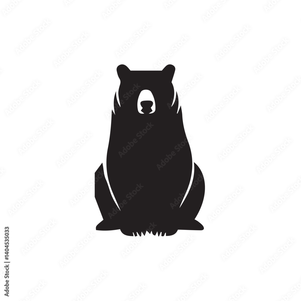 vector illustration of bear with editable strokes and shape vector illustration of bear with editable strokes and shape