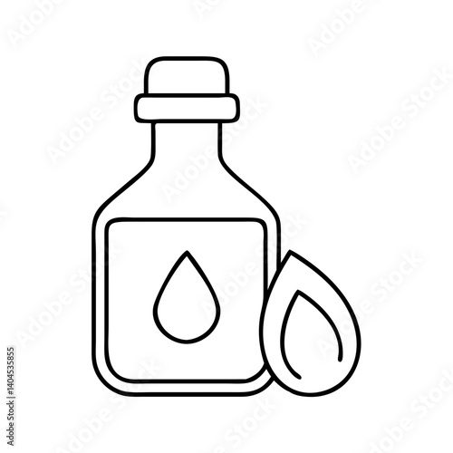 essential oil bottle icon, essential oil bottle line art - simple line art of essential oil bottle, perfect for essential oil bottle logos and icons