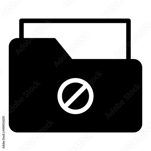 Block Folder Solid Icon