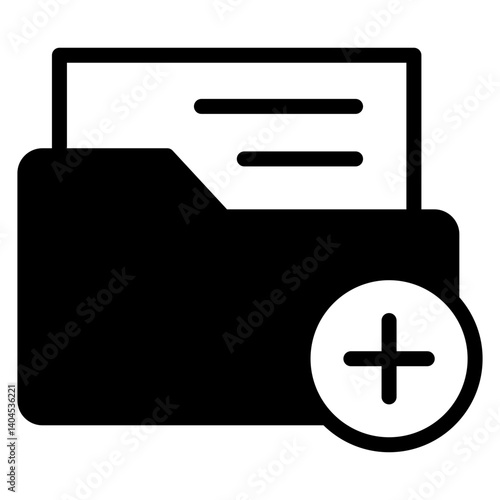 Create Folder Solid Icon