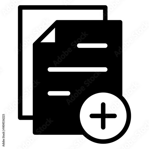Create Document Solid Icon
