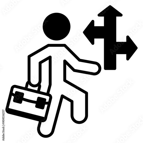 Career Guidance Icon Black