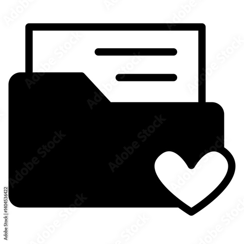 Favorite Folder Solid Icon