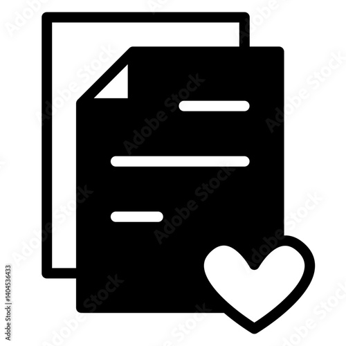 Favorite Document Solid Icon