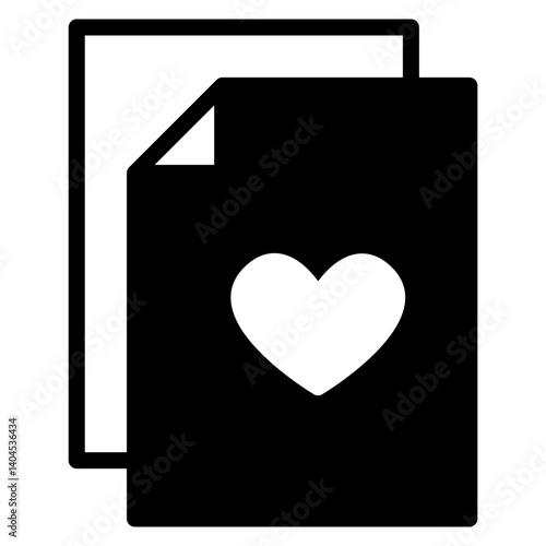 Favorite Document Solid Icon
