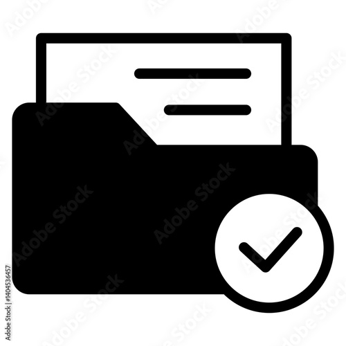 Finished Folder Solid Icon