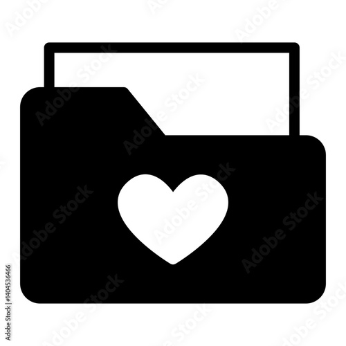 Favorite Folder Solid Icon