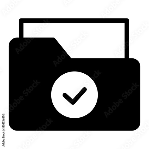 Finished Folder Solid Icon