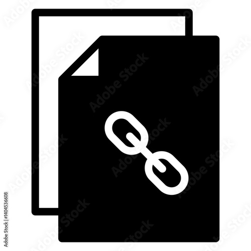 Link Document Solid Icon