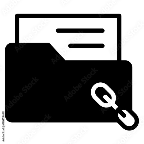 Link Folder Solid Icon