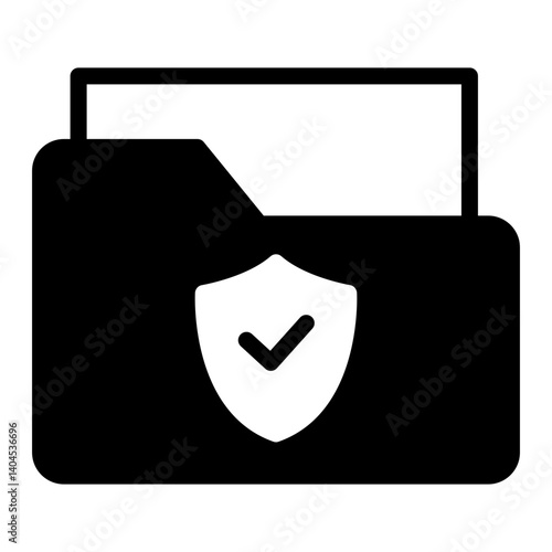Protection Folder Solid Icon