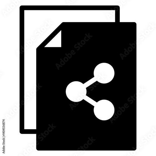 Share Document Solid Icon
