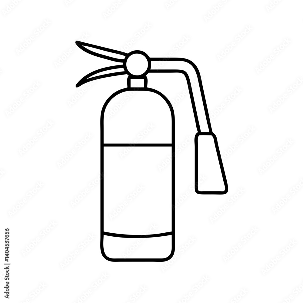 fire extinguisher icon, fire extinguisher line art - simple line art of fire extinguisher, perfect for fire extinguisher logos and icons fire extinguisher icon, fire extinguisher line art - simple line art of fire extinguisher, perfect for fire extinguisher logos and icons