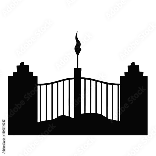 fence silhouette