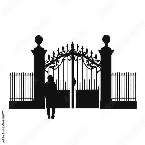 fence silhouette