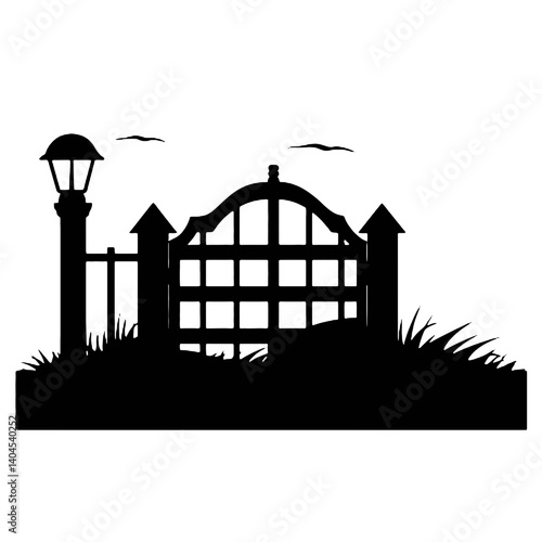 fence silhouette