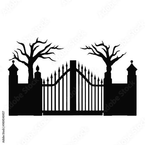 fence silhouette