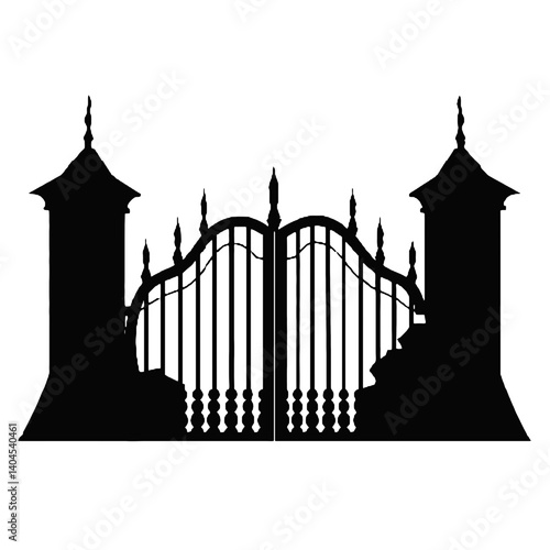 fence silhouette