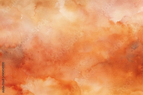 Obraz na płótnie Beautiful warm abstract watercolor background featuring soft blends of orange, peach, and cream colors ideal for various creative projects and designs w salonie