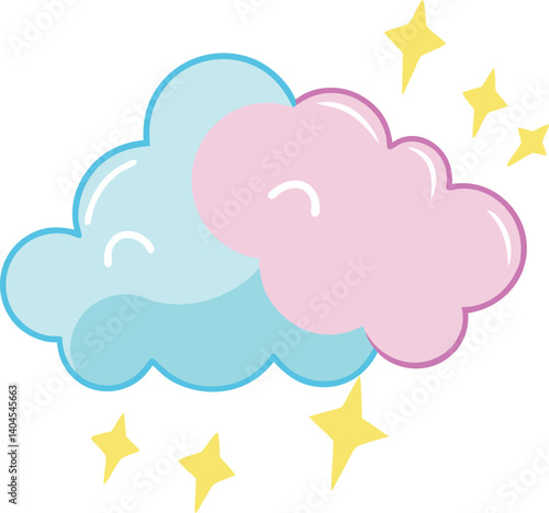 Blinking pastel cloud strikers 