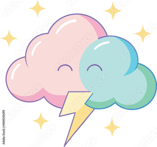 Blinking pastel cloud strikers 