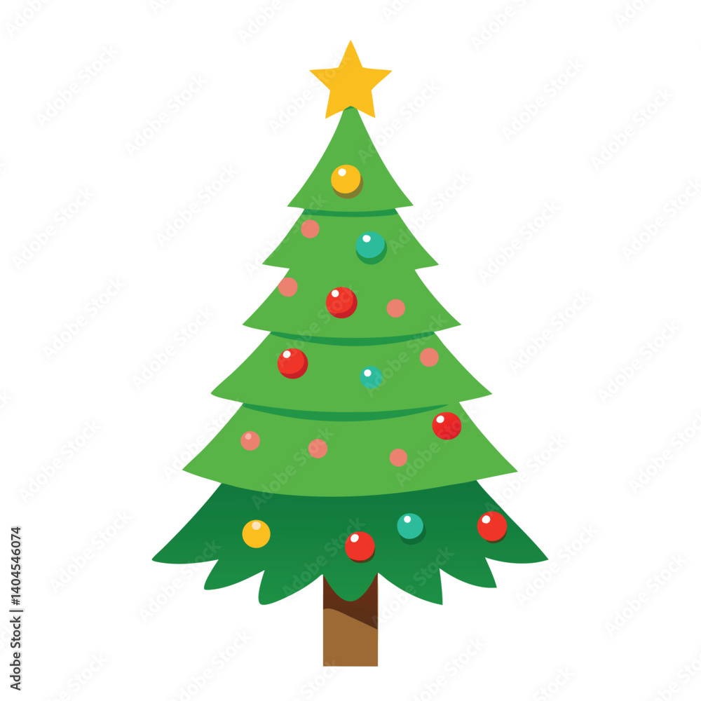 Christmas tree isolated on white background Christmas tree isolated on white background